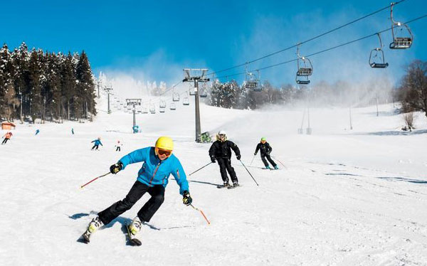 Skiing in Prague stag